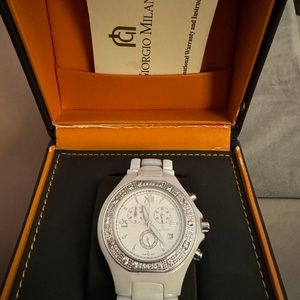 STUNNING - Giorgio Milano ceramic chronograph watch